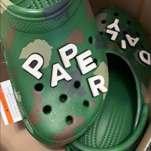 Daily Paper camo crocs